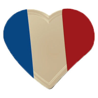 Chocolade Franse Vlag (hart)
